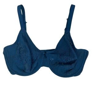 Wacoal Halo Lace Underwire Bra 851205 Teal Size 36DD